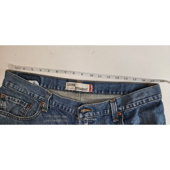 Levi's 569 Loose Straight Light Blue Denim Jeans Size 36 x 30 - Picture 4 of 8